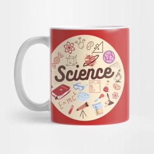 Science Physics Maths Biology Chemistry Illustration, Shapes & Formula Mug